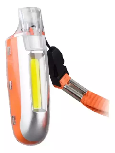 Silbato Linterna Luz Led Emergencia Con Cordon Colgante - comprar online
