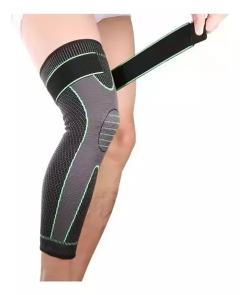 Rodillera Deportiva Larga Compresión Con Abrojo Superior - comprar online
