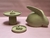 Plato Con Pie Conejo / Deco Pascuas - comprar online