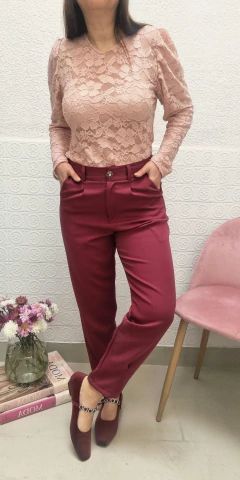 Pantalón Gardenia bordeau - comprar online