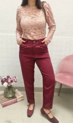 Pantalón Gardenia bordeau - tienda online
