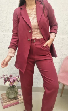 Pantalón Gardenia bordeau