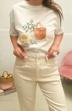 Pantalón Florentina vainilla - Maura