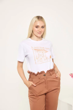 Remera Café Paris blanca - comprar online