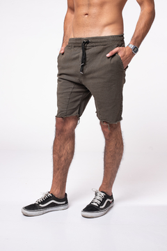 Bermuda Jogger Verde Militar - comprar online