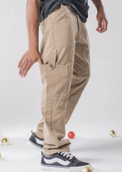 Pantalón Mom Cargo Beige - comprar online