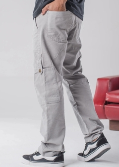 Pantalón Mom Cargo Gris - comprar online