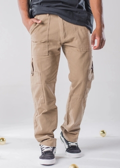 Pantalón Mom Cargo Beige