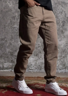 Pantalón Mom Gabardina Beige