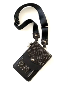 Portacelular CALI negro croco