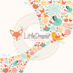 Modelo EW.FLOR.36 Flor acuarela grande verde - Little Dreamer Deco - vinilos decorativos infantiles