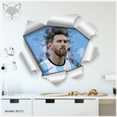 Modelo 3D121 Messi Futbol Argentina Copa Mundial