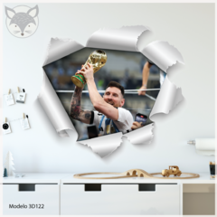 Modelo 3D122 Messi Futbol Argentina Copa Mundial