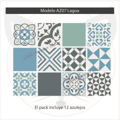 Azulejos autoadhesivos Modelo AZ07 Lagoa - Little Dreamer Deco - vinilos decorativos infantiles