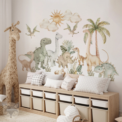 Vinilo Decorativo Infantil de Dinosaurios Acuarela Modelo ACU29 - comprar online