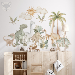 Vinilo Decorativo Infantil de Dinosaurios Acuarela Modelo ACU29 en internet