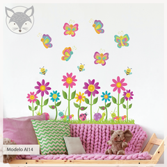 Modelo AI14 Flores y mariposas Rosas y Lilas - buy online