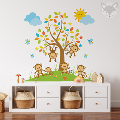 Modelo AI46 Colorido con familia de monos - buy online