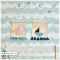 Modelo ELD.BOX.21 olas y peces