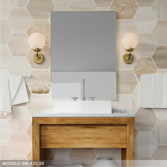 Modelo EW.AZU.20 Hexagonos arena