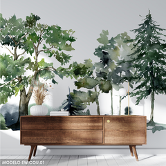 Modelo EW.COU.01 Bosque acuarela - comprar online