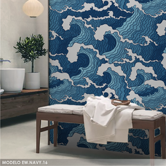 Modelo EW.NAVY.16 waves olas japonesas