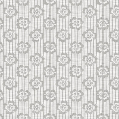Modelo EW.TEX.13 Flores de color gris fondo lino trenzado gris natural - Little Dreamer Deco - vinilos decorativos infantiles