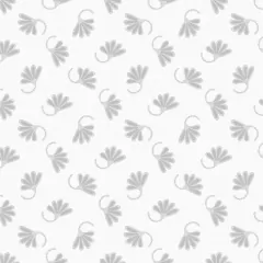 Modelo EW.TEX.16 hoja de damasco sin foco en lino estilo chic gris claro - tienda online