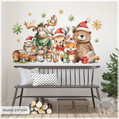 Modelo ESP109 Navidad bosque acuarela - buy online