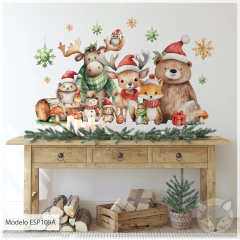 Modelo ESP109 Navidad bosque acuarela