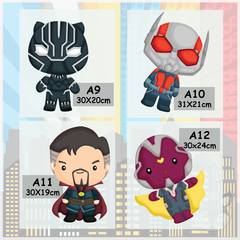 Vinilo Infantil de Superhéroes Decoración de Pared - Modelo Pc69A - Superheroes 30 cm cada Uno - tienda online