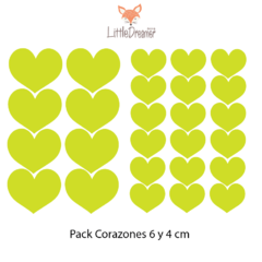 Vinilo de corazones luminiscentes adhesivos para decoración infantil modelo-FT10 - comprar online