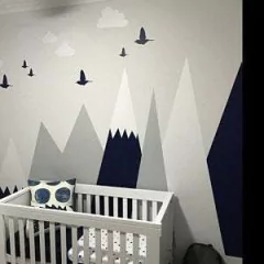 Modelo NOR13 Montanas nordicas I - Little Dreamer Deco - vinilos decorativos infantiles