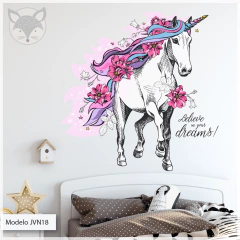 Modelo JVN18 Unicornio Believe in your dreams
