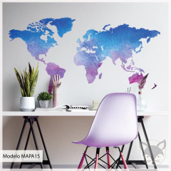 Modelo MAPA15 Acuarela azul y lila