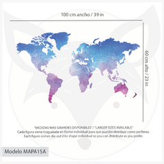 Modelo MAPA15 Acuarela azul y lila - comprar online