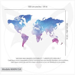 Modelo MAPA15 Acuarela azul y lila - buy online