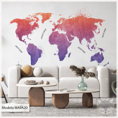 Modelo MAPA20 Acuarela Rojo y Lila