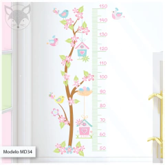 Modelo MD34 Ramita con flores - Medida armado: 60 cm ancho x 100 cm alto
