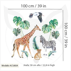 Modelo ACU60 Jungla Jirafa y Cebra en internet