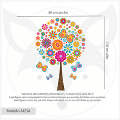 Modelo AI23 Arbol con flores rendondo on internet