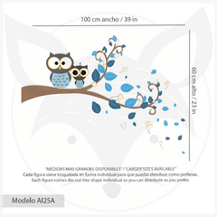 Modelo AI25 Rama buhos azul on internet