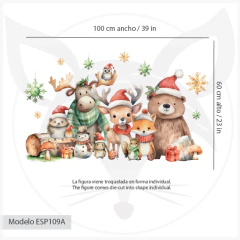 Modelo ESP109 Navidad bosque acuarela on internet