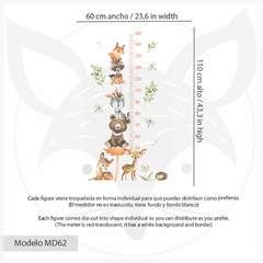 Modelo MD62 Woodland I el Oso y el zorro - Medida armado: 60 cm ancho x 100 cm alto en internet