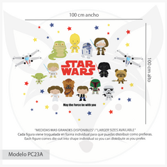 Star Wars Wall Decal with Characters and Ships - Modelo Pc23 - buy online
