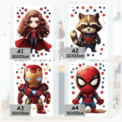 Vinilo Decorativo Infantil de Superhéroes Avengers - Modelo Pc80 - Superheroes 30 cm cada Uno - Por unidad - Little Dreamer Deco - vinilos decorativos infantiles