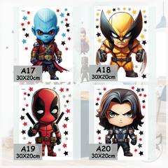 Vinilo Decorativo Infantil de Superhéroes Avengers - Modelo Pc80 - Superheroes 30 cm cada Uno - Por unidad - comprar online