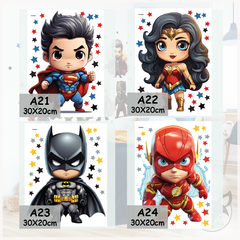 Vinilo Decorativo Infantil de Superhéroes Avengers - Modelo Pc80 - Superheroes 30 cm cada Uno - Por unidad en internet