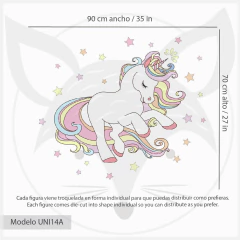 Rainbow Unicorn Wall Decal - Nursery Wall Sticker - UNI14 on internet