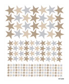 MT20M - Estrellitas Capuccino / Beige / Gris - Mix medidas - buy online